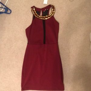 NWT maroon cocktail dress Charlotte Russe summer
